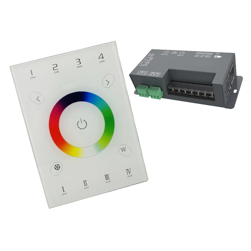 LTECH UX8 светодиодный RGB контроллер DMX512 4-зонная многофункциональная настенная