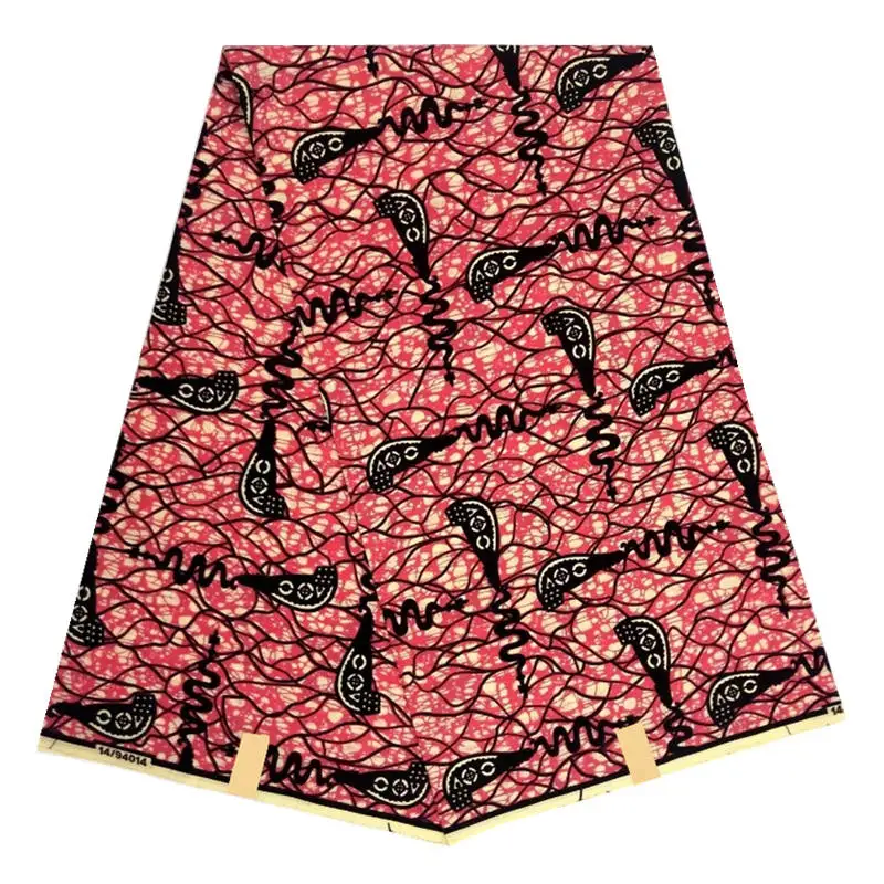 Анкара Африканский воск печати ткани 6 ярдов Хлопок гхановый воск ткань для шитья платье 81203