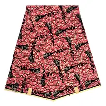 Анкара Африканский воск печати ткани 6 ярдов Хлопок гхановый воск ткань для шитья платье 81203