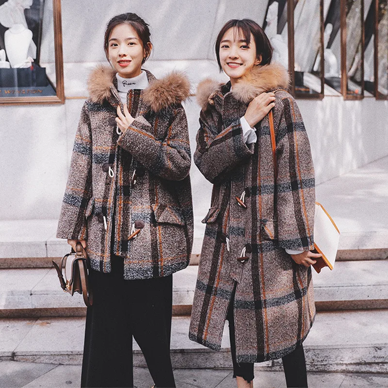 Manteau Laine Veste Femme Hiver Vadim Abrigo Casaca Mujer Vrouwen Jassen Winter Lange Womens Plaid Maxi Jas Bontkraag Hoed YL276 Manteau Laine Veste Femme Hiver Vadim Abrigo Casaca Mujer Vrouwen Jassen Winter Lange Womens Plaid Maxi Jas Bontkraag Hoed YL276