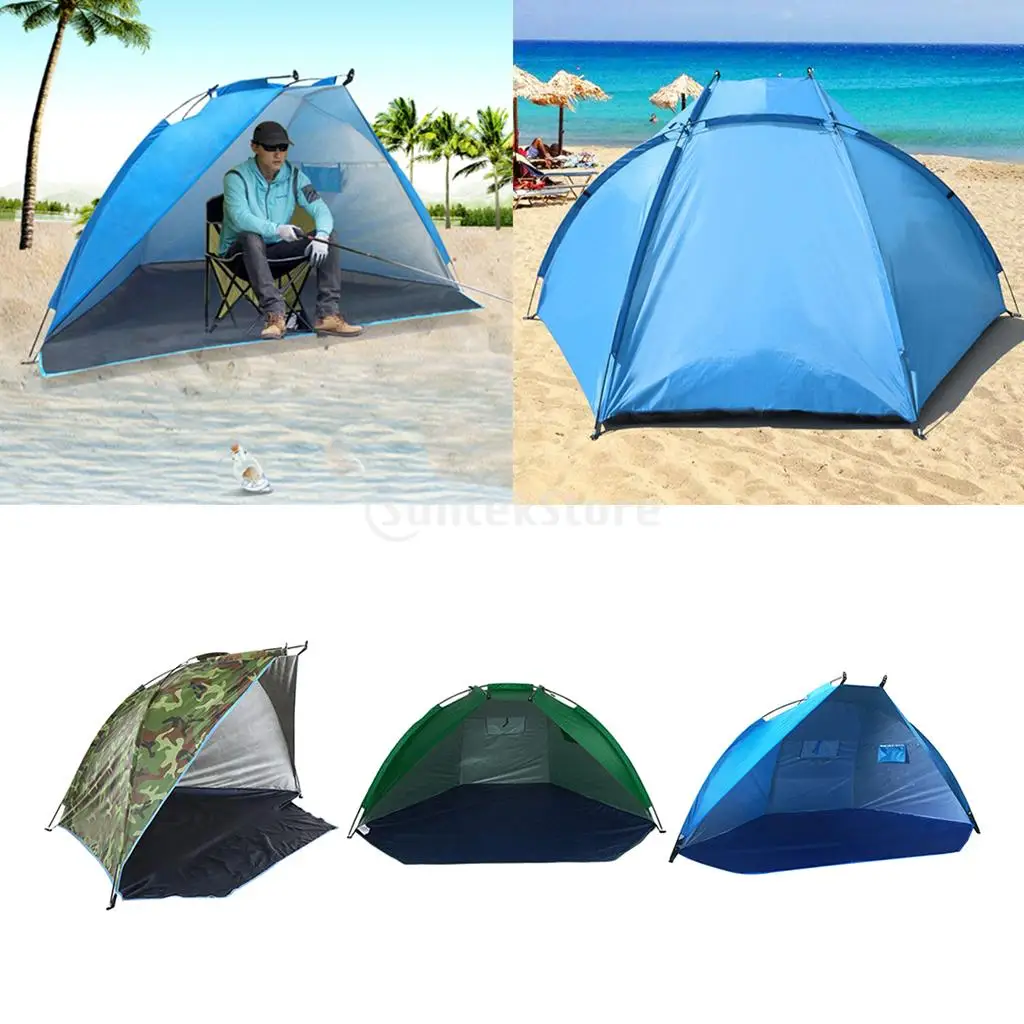 Portable Beach Tent Half-Open Waterproof Canopy Outdoor Garden Sport Fishing