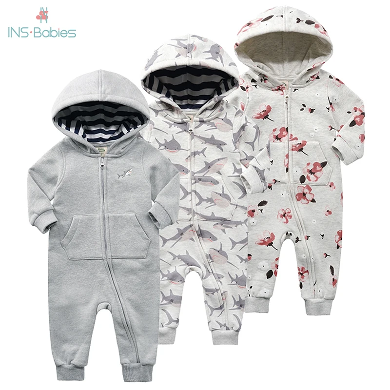 Осенняя одежда для новорожденных Толстовка маленьких мальчиков теплая детская