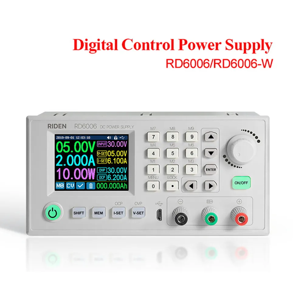 RD6006 RD6006W USB WiFi DC Power Supply Current Step-down Keypad Control US 