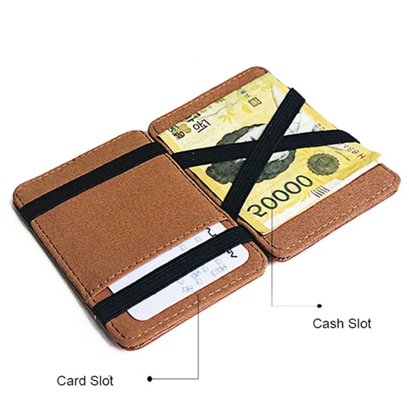 Cool FSB The Federal Security Service of the Russian Leather Card Holder Magic Wallet Fashion Men Women Short Purse