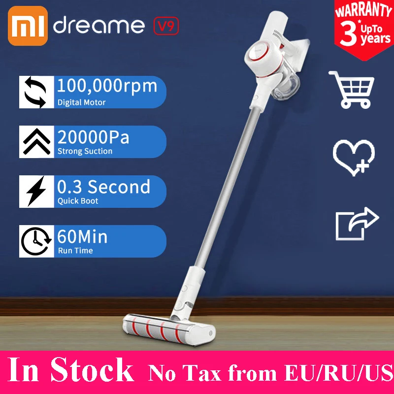 [24 hours] Xiaomi Dreame V9 V9P Cordless Vacuum Cleaner Handheld