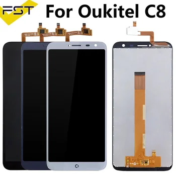 

1280*640 For Oukitel C8 LCD Display+Touch Screen Screen Digitizer Assembly Repair Parts+Tools +Adhesive LCD Glass Panel for C8
