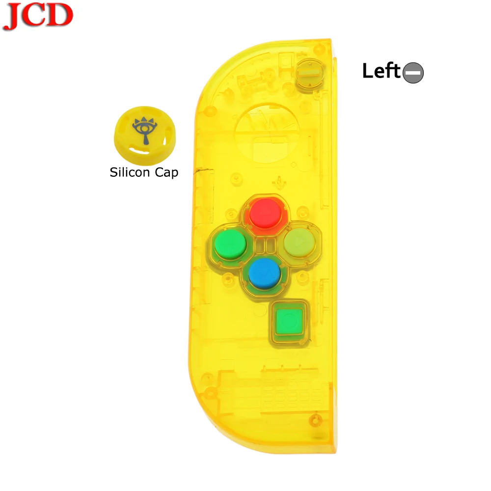JCD, корпус, оболочка, сделай сам, прозрачный, красный, синий, сменные Чехлы, настраиваемая КРЫШКА ДЛЯ NS, для переключения, контроллер для Joy-Con - Цвет: No5  Left