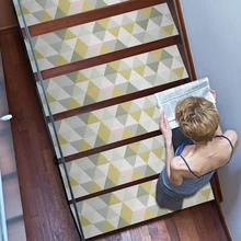 Треугольной формы шаблон самоклеющиеся Стикеры для лестницы яркий цвет красочные для декора