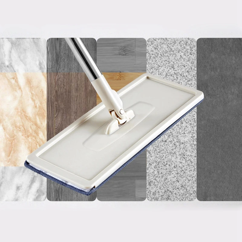 New-Magic Automatic Spin Mop Hand Free Washing Microfiber Fiber Cleaning Cloth Home Kitchen Wooden Floor Lazy Fellow Mop-01