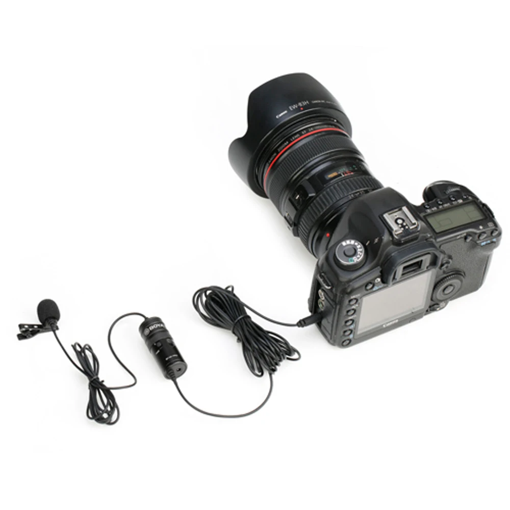 BOYA BY-M1 Pro петличный микрофон-10 дБ переключатель для iPhone Android смартфон Canon Nikon DSLR камера аудио рекордер ПК микрофон