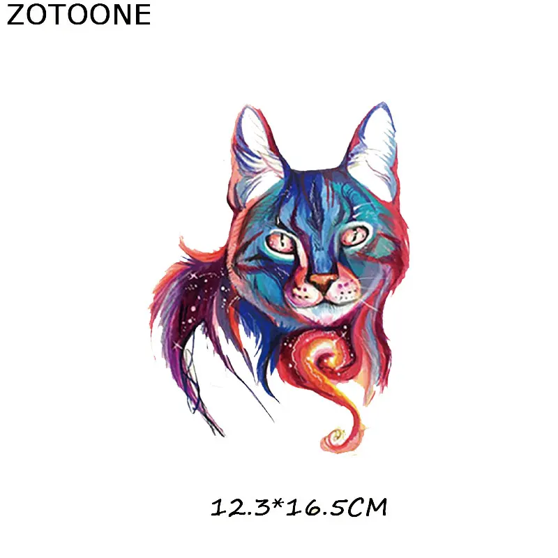 257 ZOTOONE живопись тушью животные гладить на передачу полосатые наклейки на одежду DIY Термоаппликации моющиеся приложения термо-Стикеры для одежды - Цвет: 257