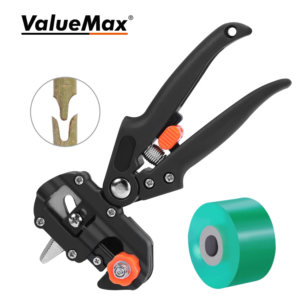 ValueMax-Juego de alicates de injerto profesional, cortador de ramas, tijeras de podar para Injerto de árboles frutales con 3 tipos de cuchillas