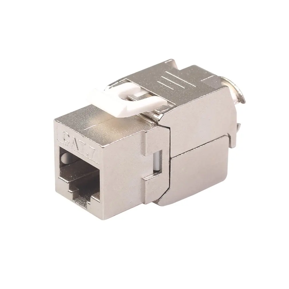 Сетевой RJ45 Cat6 Cat7 Keystone Jack модуль 360 градусов полностью экранированный RJ45 разъем для LSA бесинструментальное отключение