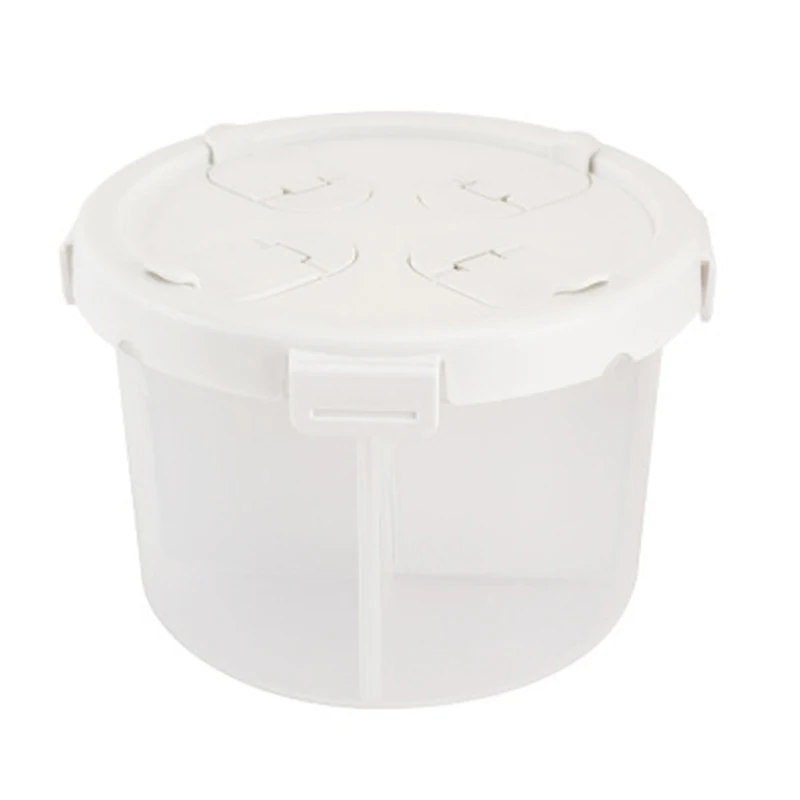 

Small Kitchen Classification Four Compartment Sealed Storage Tank Refrigerator Food Moisture-Proof Storage Box