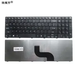 США черный новый английский Заменить Клавиатура ноутбука для шлюза NV59C NEW90 pew96 Packard Bell new95 nv50a nv53a NV59C nv79c nv50