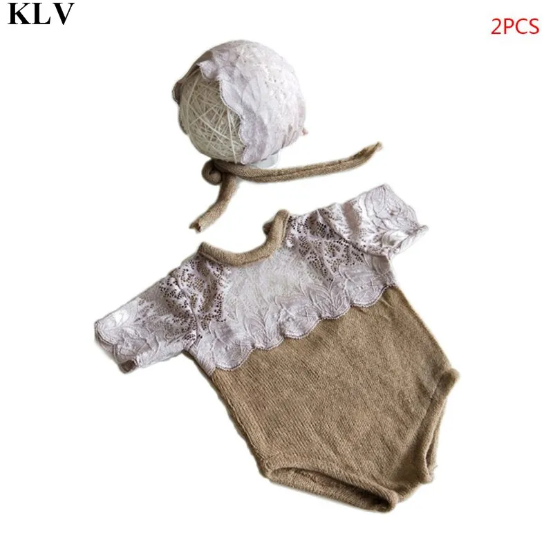 Комплект детской одежды для фотосессии; комбинезон для новорожденных; костюм со шляпой; реквизит для фотосессии; R9UD - Цвет: B