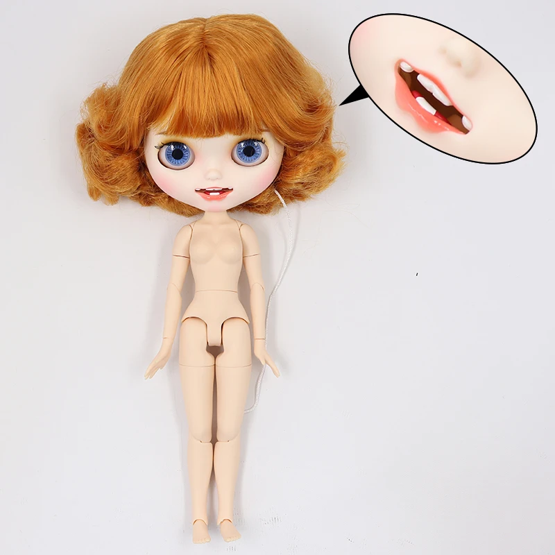 ICY factory шарнирная кукла blyth toy joint body белая кожа пользовательская кукла матовое лицо 30 см голая кукла детский подарок - Цвет: L