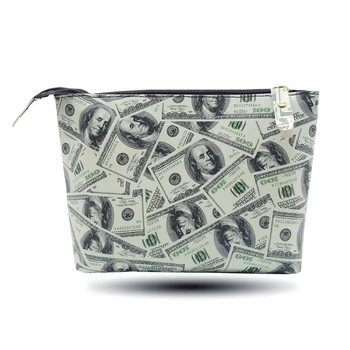 

2019 Fashion Dollar Women Travel Waterproof Makeup Case Cosmetic Bags Professional Organizer Clutch Handbag High Capacity Pouch