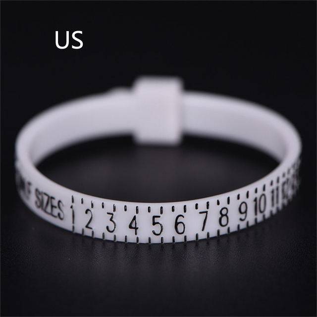 White/Black Sizes A-Z Ring Sizer Measure Finger Gauge UK/US/EU/JP Men And Womens Wedding Ring Band Genuine Tester Accessorie