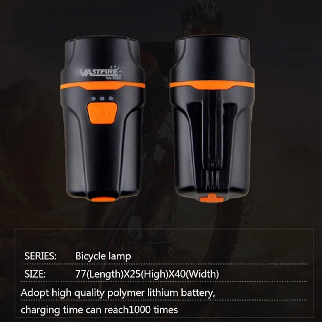 Front Charging type lights Bicycle riding flashlight Waterproof lights USB charging Mobile Power Front-mounted headlights