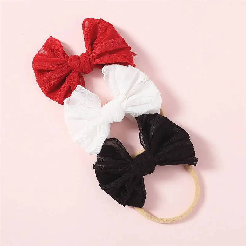 Balleenshiny DIY Кружевная повязка на голову с бантиком для младенца Детские волосы для девочек аксессуары Новая мода детская веревка для волос новорожденный реквизит для фотосессии