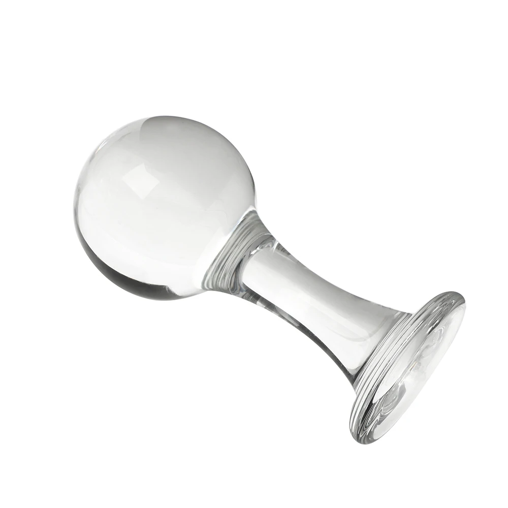 Plug anale in vetro per massaggio prostatico ed erotismo_voghion.com