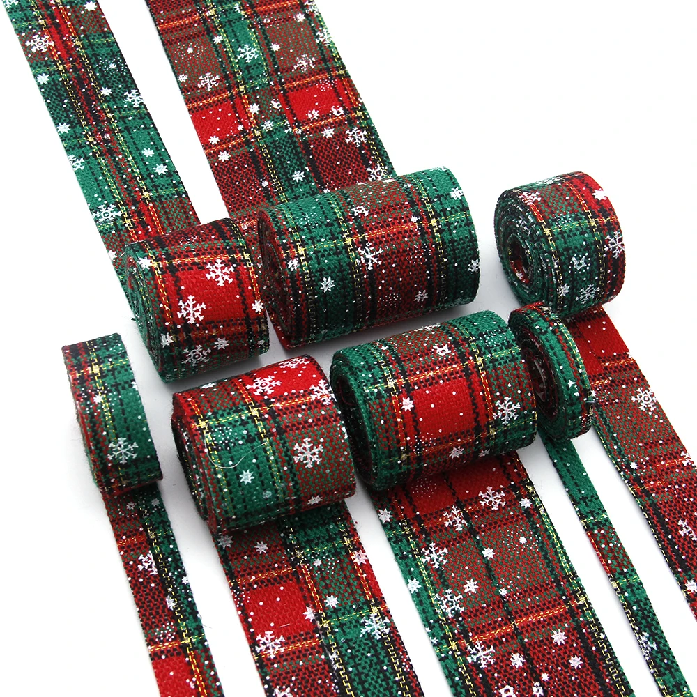 

david angie Christmas Snow Stripe Velvet Layering Cloth Ribbons Fabric (5M Discontinuous)Crafts Bow-knot Home Packing,5Yc7394