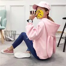 white bunny hoodie with ears