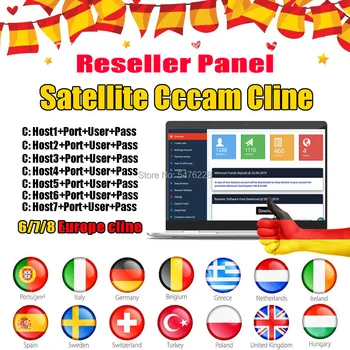 

Reseller panel Cccam cline for 1 year spain Portugal Poland Germany DVB-S2 Satellite receiver Europe cline for 2 years