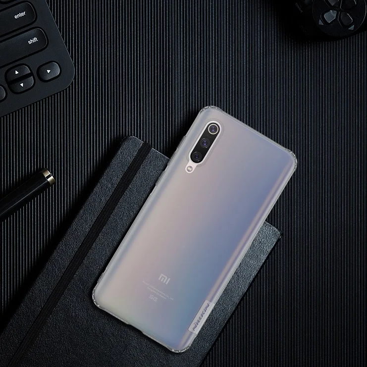 Grey Для xiaomi mi 9 pro 5g чехол Nillkin натуральный прозрачный мягкий кремний TPU чехол для xaio mi 9 pro Чехол для глобальной версии 6,39 - Цвет: Grey