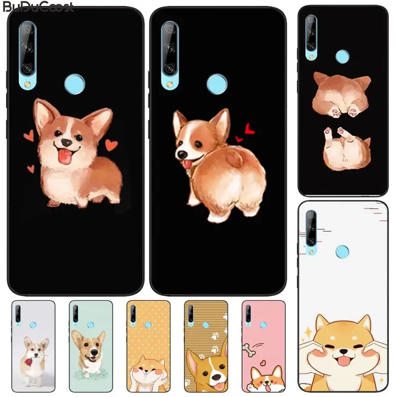 LJHYDFCNB супер милый Corgi Мягкий Силиконовый ТПУ чехол для телефона Huawei Enjoy 7S 8 9E 7 9 10plus