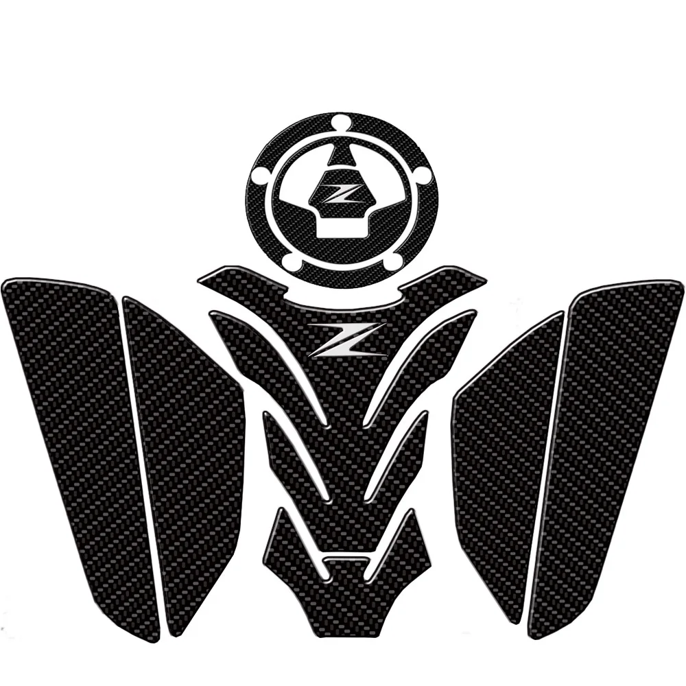 

3D Motorcycle Accessories Real Tank Pad Gas Fuel Sticker Moto Decal Emblem Protector FOR kawasaki Z800 Z750 Z1000