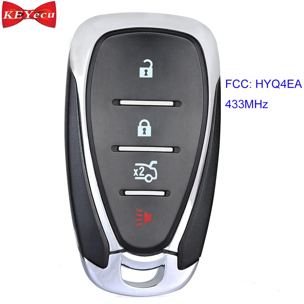KEYECU для Chevrolet Camaro Cruze Malibu 2016 2017 2018 2019 дистанционный ключ брелок от машины FCC ID: HYQ4EA 433
