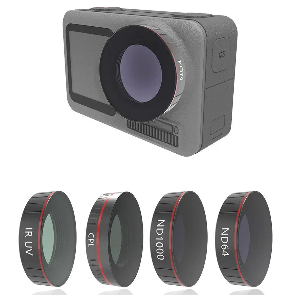Камера фильтры водонепроницаемый фильтр или ND4/8/16/32/64 ГБ/1000 фильтры подходит для OSMO экшн Камера наружных аксессуаров