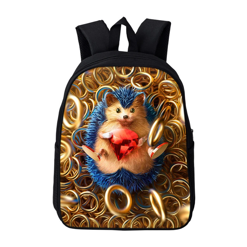 19 Sac Dos Мультфильм Mochila Соник Ежик Одиночная молния аниме рюкзак для путешествий школьный сумки для девочек-подростков plecak Bookbag - Цвет: 19