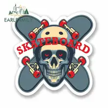 EARLFAMILY 13cm x 13cm Cartoon Shantou Skateboard Funny Car Stickers Vinyl JDM Bumper Trunk Truck Graphics RV VAN Accessories
