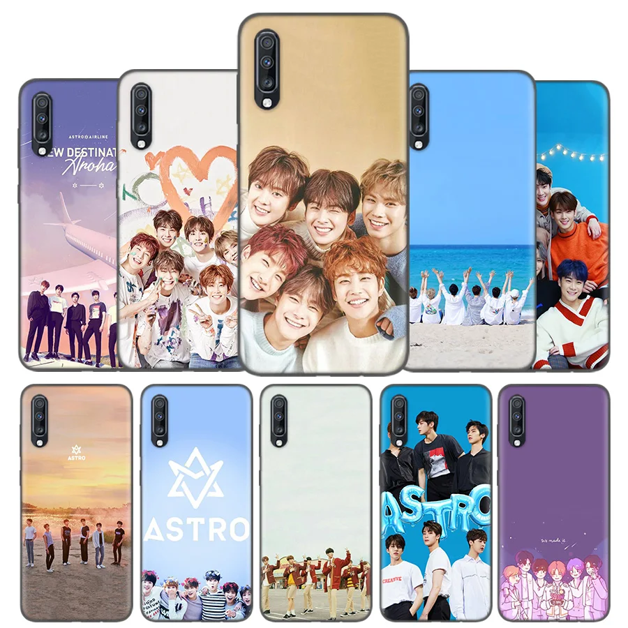 

Silicone Phone Case Cover For Samsung Galaxy A50 A80 A70 A40 A30 A20 A20e A10 A9 A8 A7 A6 Plus 2018 Note 10 9 8 KPOP ASTRO Shell