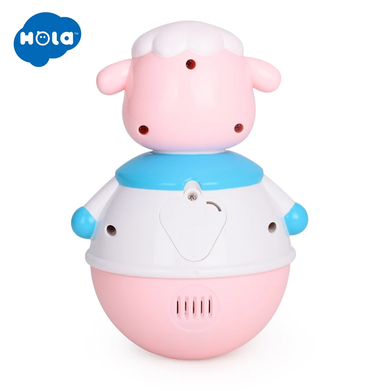 HOLA TOYS 967 детские игрушки неваляшка игрушка с музыкой и мигающими огнями кивающая