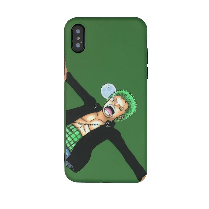 Retro ONE PIECE Phone case silicone cover Japan Anime Luffy Roronoa Zoro for coque iPhone 7 7 Plus 6 8 6s Plus X XR Xs MAX case