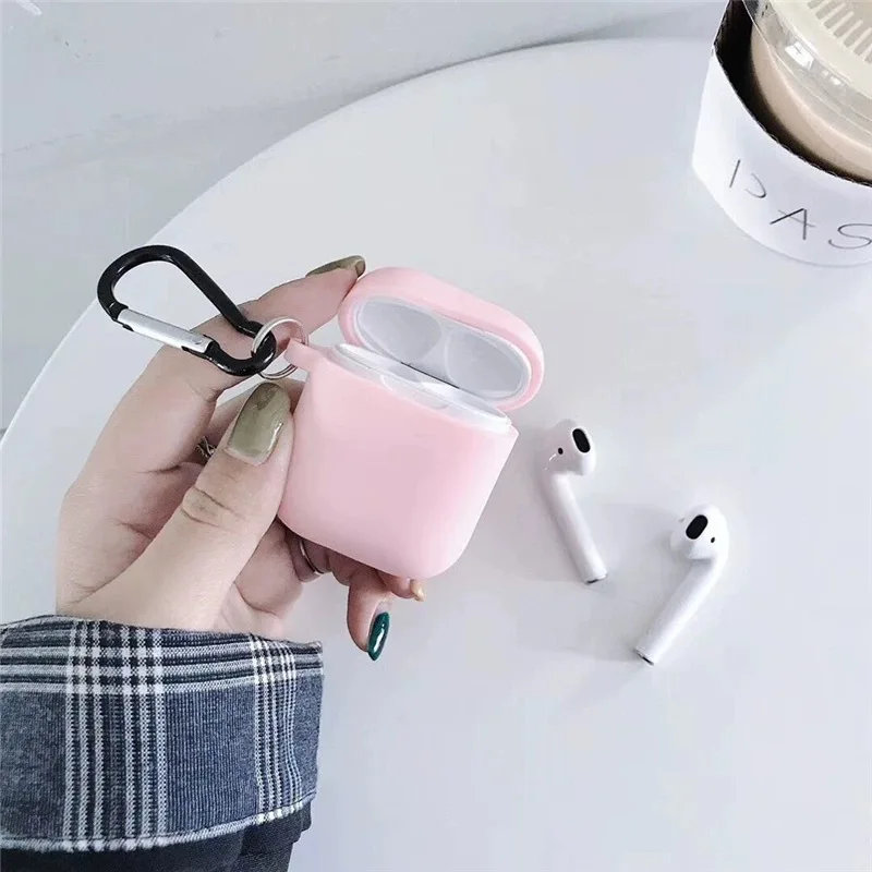 Мягкий силиконовый чехол для airpods 1 Беспроводная bluetooth-гарнитура защитный 2-го