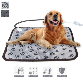 

Electric Pet Heating Pad Warm Pet-Heat-Pad For Dogs Cats Indoor Heated-Mat Waterproof Animal Hot Bed Steel Chew Resistant