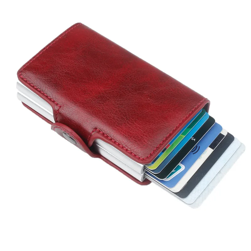 Allet, тонкий кошелек carteras, высокое качество, Rfid кошелек, мужская сумка для денег, мини кошелек, мужской алюминиевый кошелек для карт, кошелек Малый клатч, кожа W
