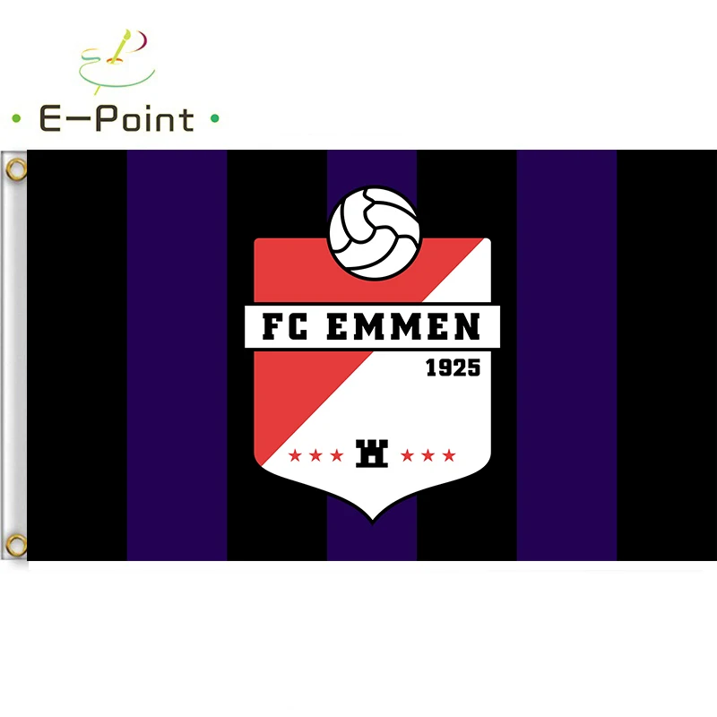 Флаг нидерландский футбол клуб FC Emmen 3ft* 5ft(90*150 см) Размеры рождественские украшения для дома флаг Banne подарки