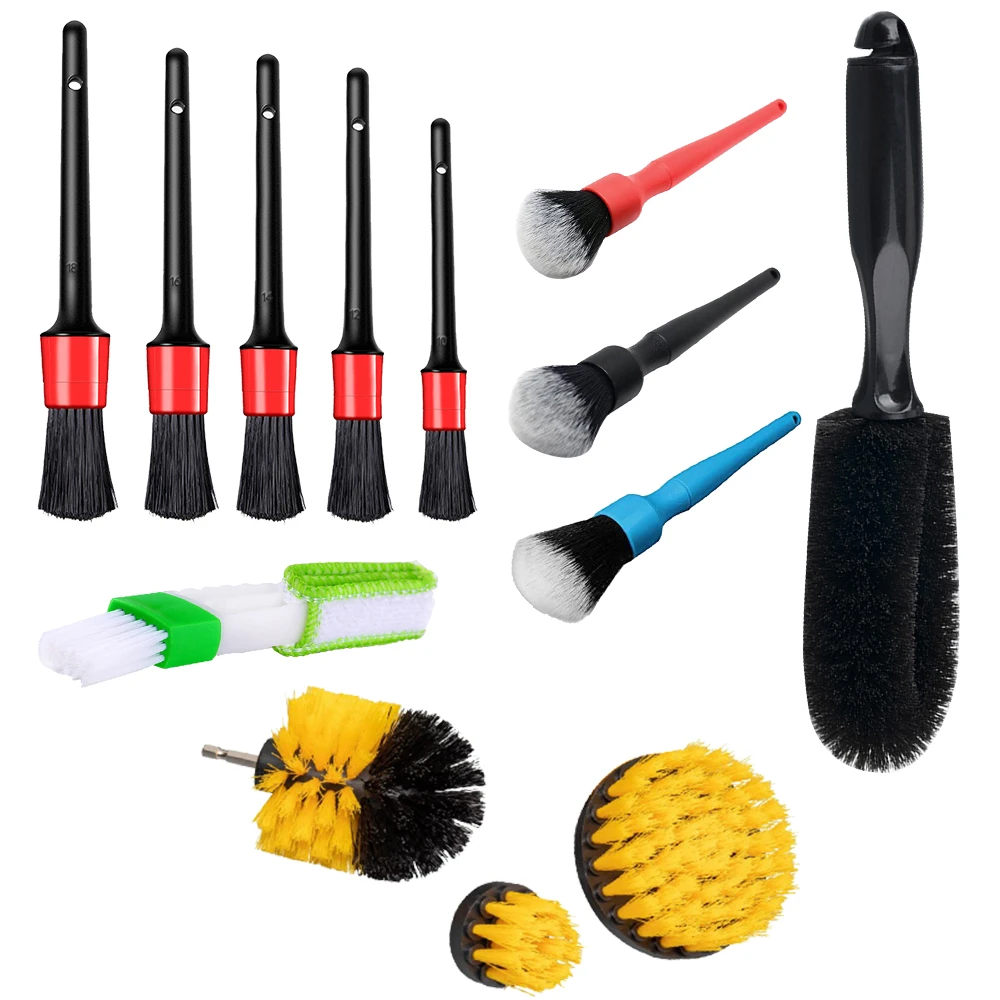 13/9/8 Pcs Car Cleaning Brush Detailing Brush Set Car Wash Clean