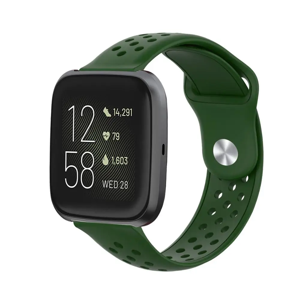 Сменный Браслет серии для Edition/Versa, аксессуары для наручных часов, ремешок из смолы для versa2 versa lite, ремешок для часов - Цвет ремешка: Army Green