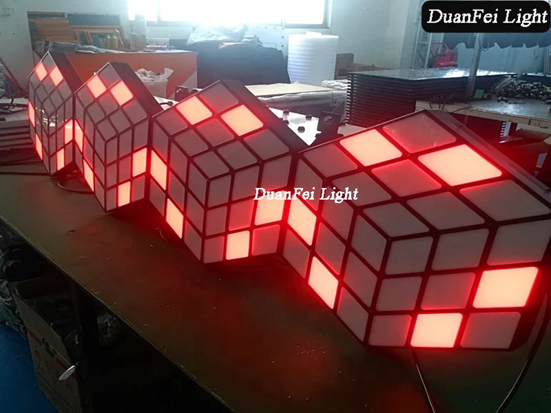 3D Magic cube wall light-12