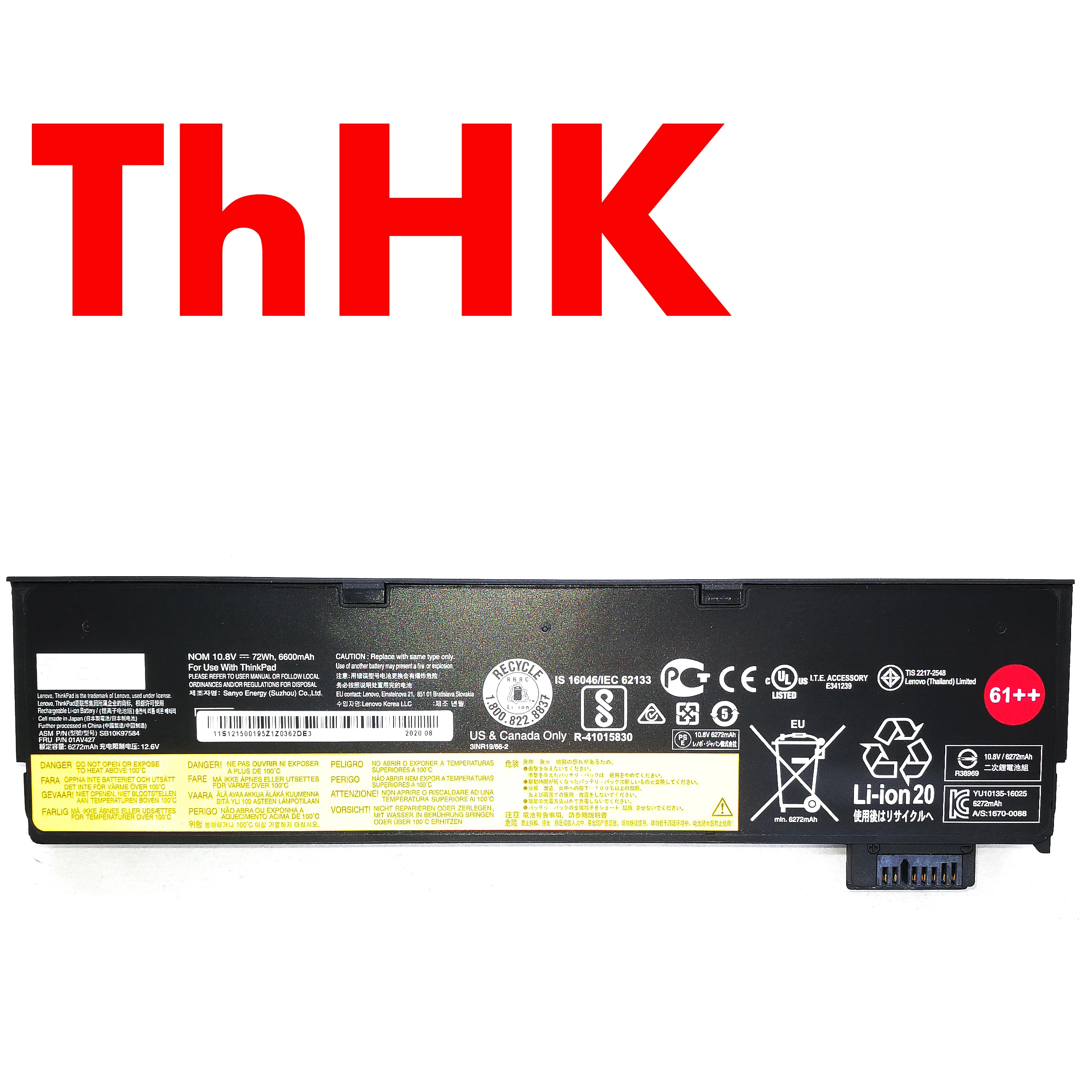 56Wh Akku FESTAS Laptop Akku 56Wh Für Lenovo ThinkPad T470 T480 T570 T580 | 5200mAh | Kompatibel Mit 20+ Modellen ThinkPad Akku Ersatz