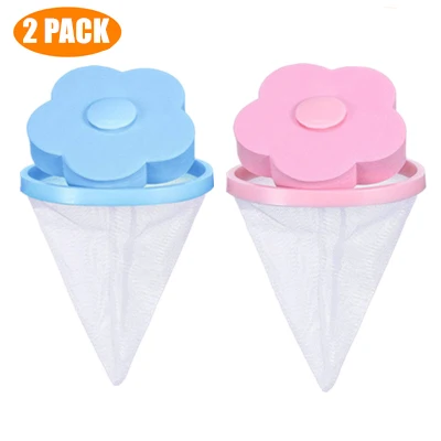 2Pcs blue pink 6/10 шт многоразовый ворс для шерсти домашних животных, ворс для уборки одежды, мячик для уборки, для домашнего белья, плавающий очиститель для стиральной машины - Цвет: 2Pcs blue pink