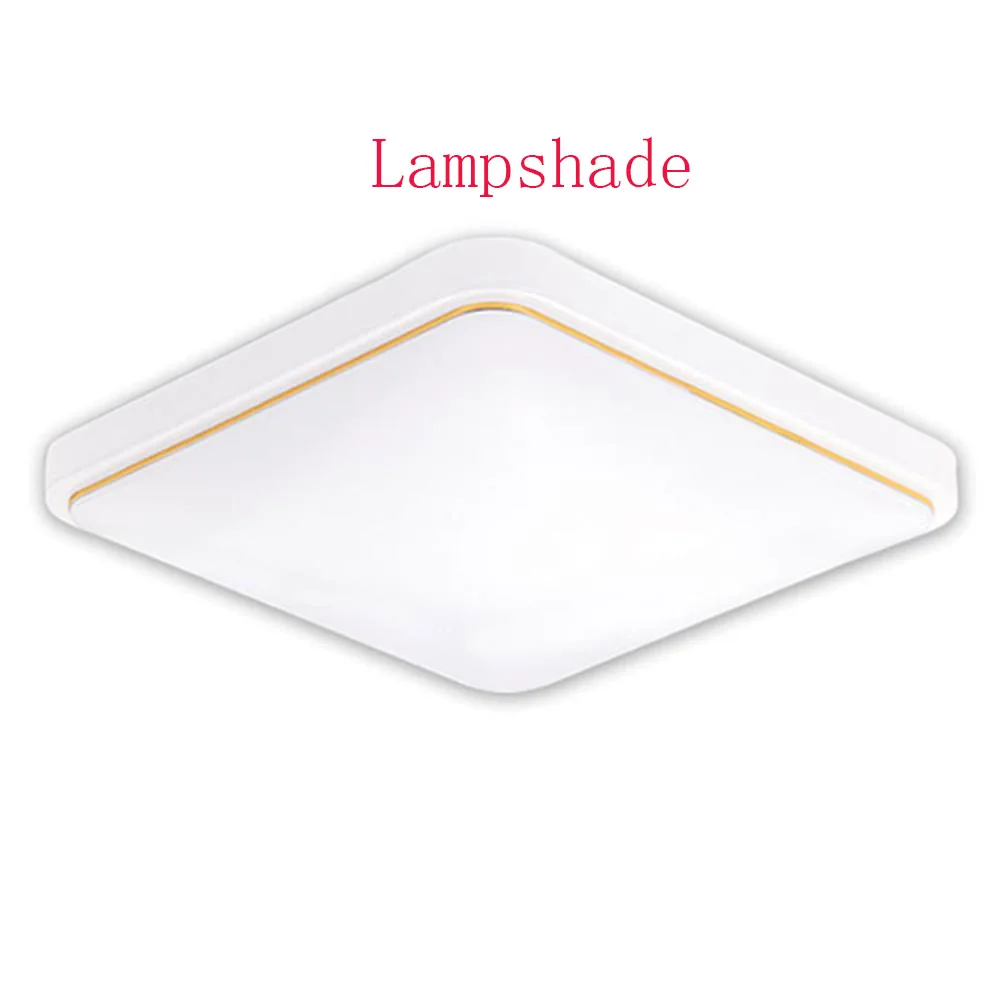 30x30cm lampshade Светодиодный потолочный светильник, квадратный светильник, современный дизайн для спальни, кухни, гостиной-WK - Цвет корпуса: 30x30cm lampshade