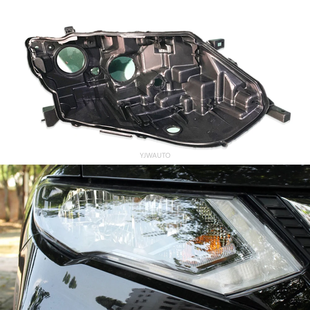 Headlight Base For Nissan X-Trail 2017 2018 2019 Headlamp House Car Rear Base Front Auto Headlight Back House